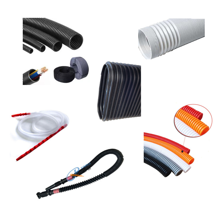 PP PE PVC Single Wall Corrugated Pipe Making Machine